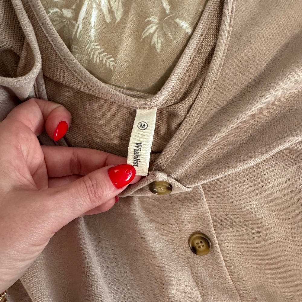 Beige / taupe tank top jumpsuit